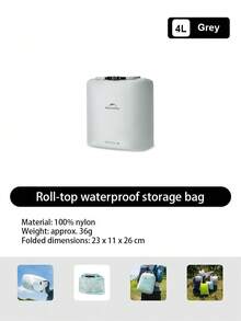 Naturehike 2L/4L/8L/12L/20L 捲口防水收納袋，真空排氣設計，PU 2000mm 防水，多場景使用，適合戶外露營、旅行、商務出差 - 彩色 - 查看 23