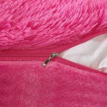 Plain Plush Cushion Cover Without Filler - Pink - View 6