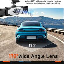 SIDAKEYE New 1080P HD IPS Screen Dash Cam With Dynamic Detection, Loop Recording, Parking Monitoring, Night Vision, G-Sensor, Front And Rear Dual Recording, Suitable For All Vehicles - A - View 6