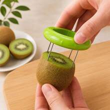 1pc Easy-To-Use Kiwi Slicer, Manual ABS Peeler, Non-Electric Kitchen Gadget, Suitable For Outdoor Cooking, Camping And Picnic Essential - Multicolor - View 4