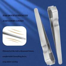 1pc High Precision Tweezers For Removing Fine Hair, Professional Beard, Eyebrow, Hair Removal Tweezers, Stainless Steel Hair Removal Clips - Conical Tweezers - View 1