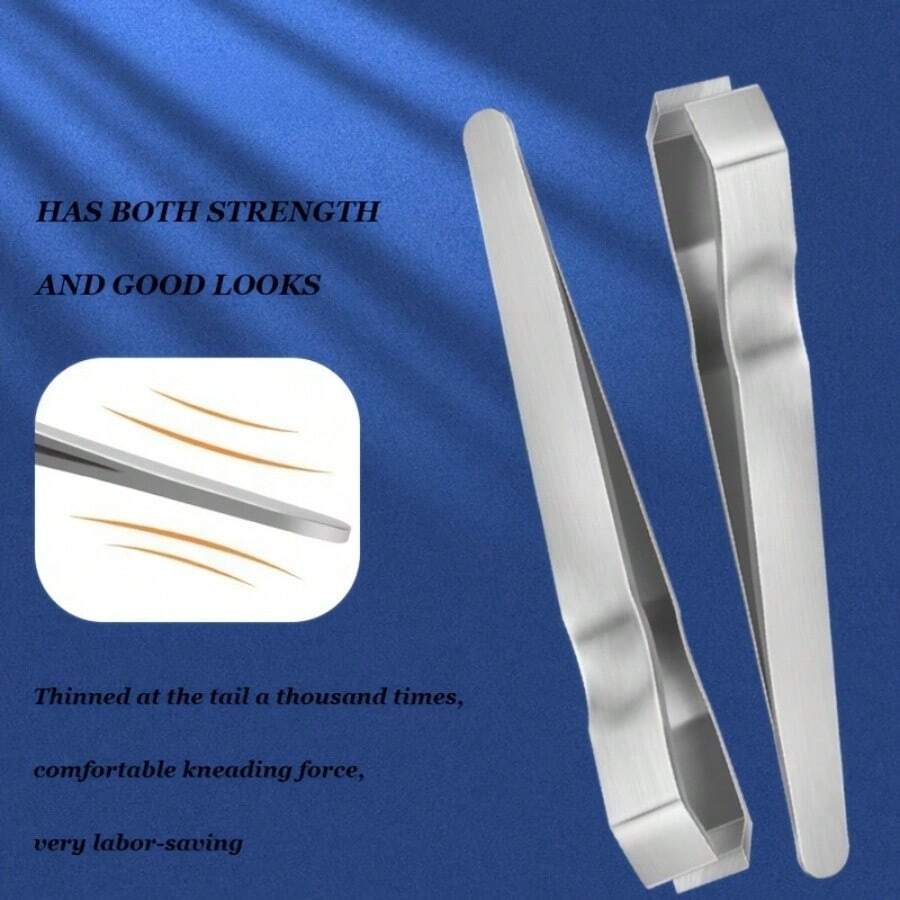 1pc High Precision Tweezers For Removing Fine Hair, Professional Beard, Eyebrow, Hair Removal Tweezers, Stainless Steel Hair Removal Clips - Conical Tweezers - View 1