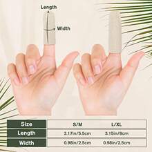 20PCS Premium Cotton Comfort Cushion Finger Toe Thumb Cot Sleeves Protect Fingertips Hand Eczema Skin Cracking Calluses Wicks Moisture Jewelry Clean Smudges Long Length - 1 Pack Long - View 6