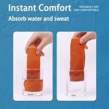 6pcs Cooling Towels (11.81in*31.49in) Cooling Towels, Cold Towels, Microfiber Soft Breathable Cooling Towels, Suitable For Sports, Yoga, Gym, Camping, Running, Fitness, Workout And Other Activities - Multicolor - View 5