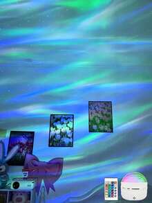 1件星空投影燈 銀河投影燈 海洋波紋水波燈 臥室小夜燈投影燈 成人遊戲室水燈 家劇院天花板裝飾 聖誕禮物 - 彩色 - 查看 5
