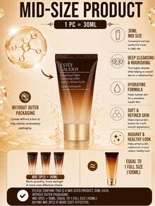 Estée Lauder 雅詩蘭黛 Revitalizing Cleansing Gel 潔顏凝膠，30 個試用裝/100ml 正裝，深層清潔、保濕不緊繃、修復肌膚屏障，適合所有膚質 - 雅詩蘭黛肌活潔顏啫咖哩 - 查看 5