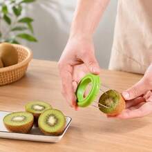 1pc Easy-To-Use Kiwi Slicer, Manual ABS Peeler, Non-Electric Kitchen Gadget, Suitable For Outdoor Cooking, Camping And Picnic Essential - Multicolor - View 5