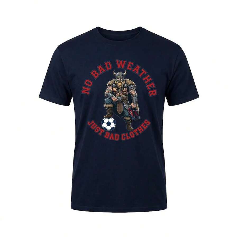 Viking Football Norwegen T-Shirt - Schwarz - Übersicht 1