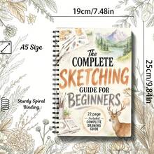Comprehensive Sketching Guide For Beginners - 22-Page Complete Drawing Guide, Suitable For Beginners, Beautiful Illustrations And Instructions, Multiple Options Available (Pencils Not Included) - Single Piece - View 9