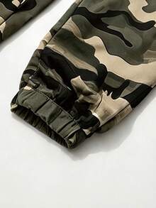 Men's Outdoor Sports Casual Spring/Autumn Camouflage Cargo Pants - Khaki - View 6
