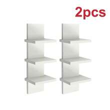 1/2 Piece Set Of 5-Layer Wall Frame Unit - Narrow Smooth Laminated Veneer - Vertical Column Wall Decoration Installation Floating Storage Home Decoration Organizer High Tower Bedroom, Living Room Practical Frame, Black And White Optional - Mixed Colors (thickened) - View 20