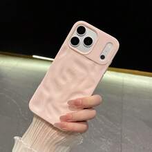 DECOPHONE Large Pores Meteorite Patterns Are Suitable For The New Apple 17 Series Fashionable And Simple Phone Cases, The 15plus Best-Selling Protection Case, And The 11-Style Mobile Phone Protection Cover. - Pink - View 1
