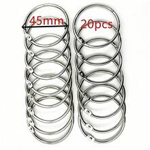 Silver Metal Loose-Leaf Rings, Replaceable Loose-Leaf Ring Accessories, Detachable And Openable Binding Rings, Suitable For Student Notebooks, Scrapbooks, Photo Albums, Index Cards, Office Document Organization And DIY Stationery,Card Holder - Silver - View 13