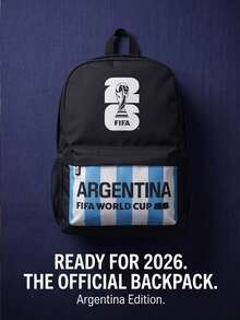 2026FIFA World Cup New Printed Backpack Lightweight Beautiful Multi-Functional Style Easy To Carry Casual Style Backpack With Soft Material - Blue - View 10