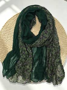 1pc Women's Long Lightweight Ombre Scarf, Fashionable Casual Suitable For Daily Matching, Commuting, Beach, Vacation Or Sun Protection - Multicolor - View 27
