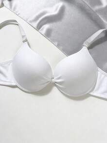 2pcs Thin Padded Push-Up Bra With Ruffle Bow Decoration, Suitable For Teenage Girls - Multicolor - View 6