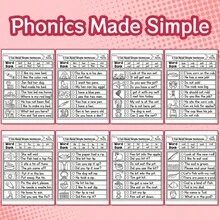 Children's Phoneme Word Family Activity Notebook - Read And Select Simple Sentences With Picture Word Bank, CVC Pattern Practice (-Ed, -En, -Et, -Ob, -In, -Ip, -It, -Od), One Mini-Task Per Page, Cultivate Early Reading, Pronunciation Recognition And Writing Confidence Back To School - CVC Word Family - View 5