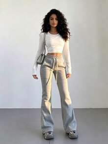 Women Sweatpants - Grey - View 4