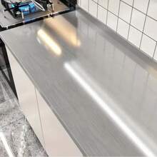 Easy Clean Stainless Steel Countertop Self-Adhesive Paper - For Kitchen - Dishwasher - Refrigerator And Other Appliances Rust Protection, Self-Adhesive Easy Peel And Stick - Silver Stainless Steel Appearance Peel And Stick Wallpaper - Rust-Proof - Waterproof - Removable - Silver Brushed - View 6