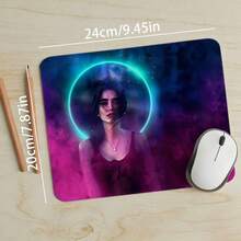Neon Purple Smoke Makeup Portrait Extended Gaming Mouse Pad, Large Anti-Slip Rubber Desk Mat, Waterproof Keyboard Pad, Suitable For PC Laptop Gaming Office Desktop Decoration - View 6