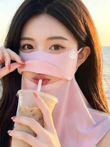 1/2件組：女款防紫外線3D面罩，採用網格拼接與人體工學3D剪裁設計，適合騎行與夏季戶外活動 - 彩色 - 查看 7
