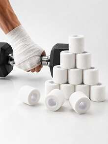 1 Roll/3 Rolls/5 Rolls/10 Rolls/15 Rolls/30 Rolls Upgraded Sports Tape, For Wrist Support In Football, American Football, Baseball, Gymnastics And Other Sports Activities. - Multicolor - View 3