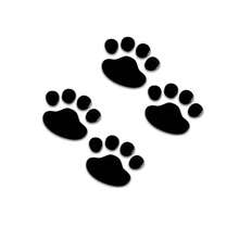 4件組汽車貼紙 趣味可愛狗狗爪印貼紙 足跡貼紙 動物貼紙 乙烯基摩托車汽車裝飾貼紙 - A - 查看 10