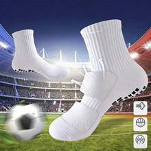 1/5/10 Pairs Unisex Sports Socks With Anti-Slip Design, Suitable For Football, Basketball, Baseball, Rugby, Cycling, Running, Skateboarding And Other Sports, Skin-Friendly Comfortable Breathable Fabric, Featuring Breathable Anti-Slip Bottom Design - Multicolor - View 6