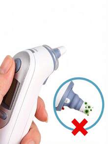60pcs Disposable Ear Thermometer Probe Covers, Fits Probe Securely Without Slipping, Suitable For Daily Home Use, Personal Care And More, Universal Hygienic Protective Accessory - A - View 2