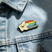 PLEASE SLOW DOWN Enamel Pin Fashion Decorative Badge Ornaments Lapel Bag Badges Gifts - Multicolor - View 1