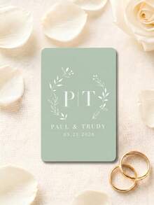 Personalized Custom Wedding Playing Cards Set (54 Cards) - Guest Book Alternative, Blank Message Cards, DIY Signature Favors, Unique Keepsake Cards, Elegant Floral & Letter Design, Suitable For Weddings, Engagements, Bridal Showers - Multicolor - View 10