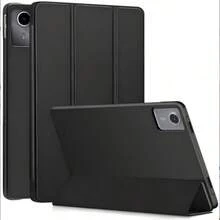 TIANYIMING 可折疊支架平板保護殼，相容 iPad/MatePad 系列/Honor Pad 系列/Galaxy Tab 系列，適用於 iPad 11 代、A16，三折支架，全方位防摔，智慧睡眠/喚醒功能，相容 iPad 10 代、Air 11、9 代 10.2"、8 代 10.2"、Pro 11" (2 代/3 代/4 代) - 黑色 - 查看 3