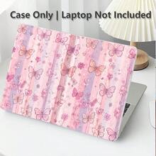 Butterfly UV Printed Pattern Laptop Protective Case, Transparent Hard Shell Cover Compatible With Macbook Air And Pro/ Matebook D14/D16, Durable Plastic Protective Sleeve - View 8