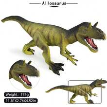 8 Styles 8-14Inch Hand-Painted Jurassic Dinosaur Models, T-Rex Allosaurus Brachiosaurus Triceratops, Room Decor Collectible Toy Gift For Boys - Multicolor - View 4