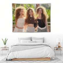 1pc, Kalogeras Sisters American Flag Banner, Pink & White Striped Tapestry, Polyester FabricDurable Indoor/Outdoor Decor For Bedroom - 彩色 - 查看 6