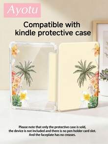 Ayotu Stylish Y-Shaped Stand Flip Case Features Coconut Tree, Seahorse, And Orange Patterns And Is Compatible With Devices Compatible With IPad Kindle (11th Generation, Released In 2024) And Kindle Paperwhite (12th Generation, Released In 2024). - Multicolor - View 9