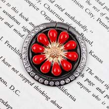 360° Rotating Shiny Flower Ring Phone Holder - Universal Shiny Metal Phone Ring Stand Grip, Cute Portable Phone Accessory For All Smartphones - Multicolor - View 39