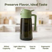 1pc Handheld Oil Sprayer, 2-In-1 Spraying And Pouring Function, Large Capacity Olive Oil Dispenser,Send Labels, Suitable For Kitchen And Home, Mist Spraying, Leak-Proof, No Residue, Ideal For Graduation Gifts, Bachelor Parties, Bridesmaid Gifts - View 3