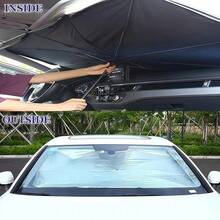 Foldable Umbrella-Style Car Front Windshield Sun Shade With Silver And Titanium Silver Coating, UV Protection, Heat Insulation, One-Click Open/Close, Portable Storage, Universal For Sedan And SUV, Summer Interior Sun Protection Modification Accessory - Multiple Styles - View 8