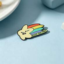 PLEASE SLOW DOWN Enamel Pin Fashion Decorative Badge Ornaments Lapel Bag Badges Gifts - Multicolor - View 4