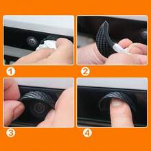 Car Rear View Camera Rain Visor Hood Waterproof Protective Cover Backup Camera Sun Shade Rain Shield Universal PVC Accessories - A - View 4