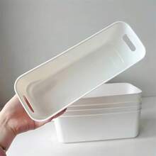 3件/6件/10件 嬰兒抽屜分隔收納盒 白色/奶油色 塑膠整理盒 適用於襪子、圍兜、髮飾與嬰兒護理用品 - 彩色 - 查看 4