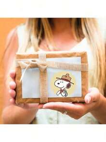 1 Set/500 Pcs Cute Snoopy Cartoon Account Label Stickers, Children's Sealing Reward Decorative Snoopy Stickers, New Year Gift, Valentine's Day Gift, Easter Gift [Random Style] - Multicolor - View 6