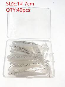 40pcs Multi-Color T-Tail Soft Lures, 5.5cm & 7cm Two Sizes, Bionic Small Fish Artificial Bait, Freshwater & Saltwater Fishing, Suitable For Amur, Bass, Mandarin Fish - Multicolor - View 15