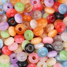 5/10/20 buah Manik-manik Abacus Mata Kucing Akrilik Warna-warni, Manik-manik untuk Pembuatan Perhiasan DIY, Bahan Aksesoris Buatan Tangan - Manik-manik Abacus Mata Kucing - View 3
