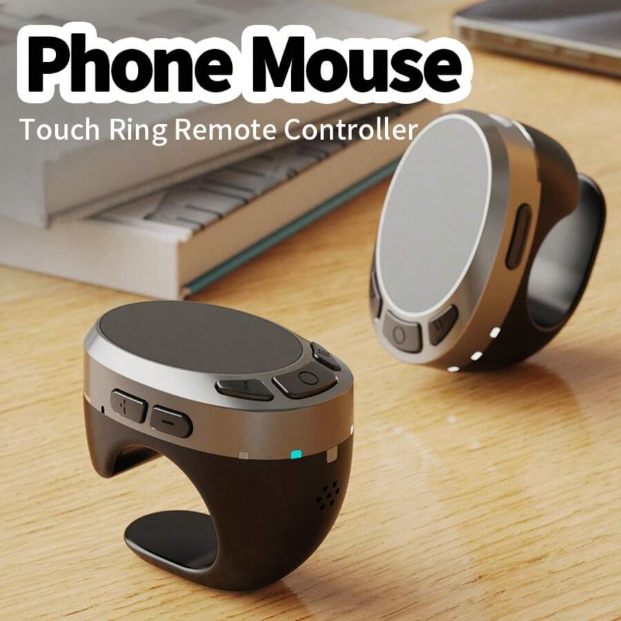 Rolling Ring Finger Mouse Bluetooth Page Turner Wireless Video Controller E-Book Page Turner