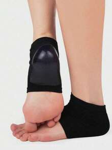 1 Pair Moisturizing Foot Spa Socks, Gel Heel Open Toe Socks, Prevent Heel Cracking, Foot Moisturizing Socks, Suitable For Men And Women - Apricot - View 6