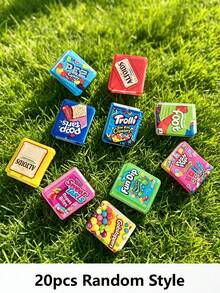 20pcs Food And Beverage Themed Book-Shaped Pendant Charms With Holes, Lightweight Bohemian Style, Suitable For DIY Jewelry Making And Crafts, Earring Pendants, Necklace Charms, Bag Charms, Keychain Accessories, Phone Case DIY Sticker Material, Holiday Or Birthday Gift For Family And Friends - Multicolor - View 8