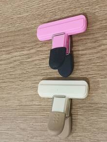 5/2pcs High-Quality Durable Clips - Transparent Plastic Acrylic Clip Stationery, Student Supplies, Jelly Clips, Multi-Functional Photo Clips, Creative Office Supplies, Exam Paper Clips, Invoice/Document Organizer, Learning Supplies, Multi-Functional Sealers | 4 Random Colors. Perfect Gift For Thanksgiving, Christmas, New Year - A - View 8
