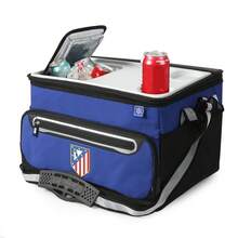Atlético de Madrid حقيبة غداء قابلة للطي من أتلتيكو مدريد، 44.5x33x30.5 سم، من قماش ريبستوب مع طلاء TPE، غطاء صلب، حزام كتف، سحاب، حجرة حرارية - الخيار 14 - مشاهدة 4